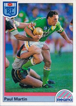 1992 Regina NSW Rugby League #104 Paul Martin Front